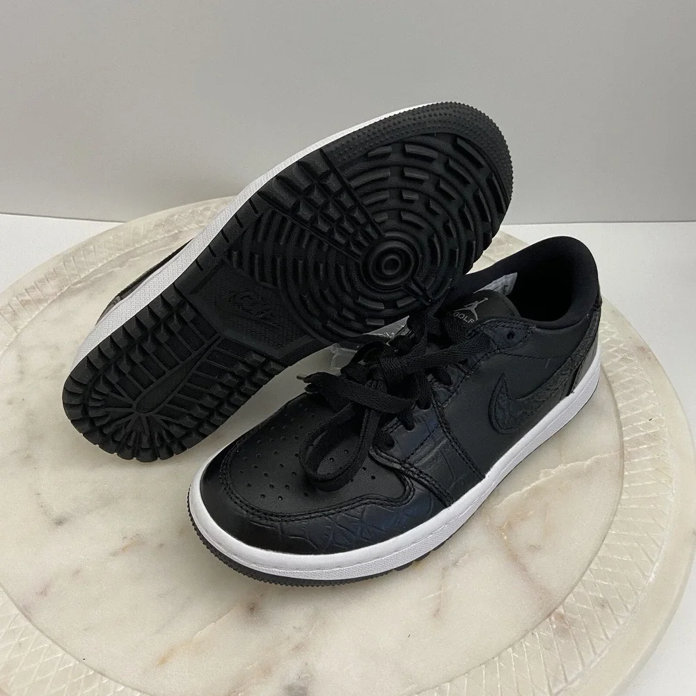 Nike Air Jordan 1 Low Golf Shoes Black Men's Size 4.5 NEW Women's 6